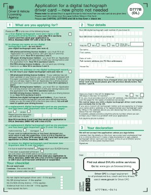 driving licence photocard renewal form d1